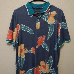 NWOT - Chubbies Knit Polo (Floral Reef)